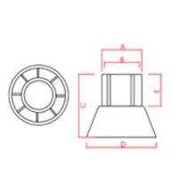 Espaçadores Plásticos - Modelo CONE