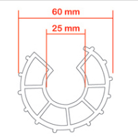 Espaçadores plásticos - Modelo EC