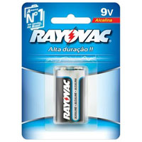 Pilha alcalina bateria 9V