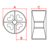 Espaçadores Plásticos - Modelo FU