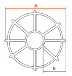 Espaçadores plásticos – Modelo R