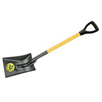 Pá quadrada com cabo